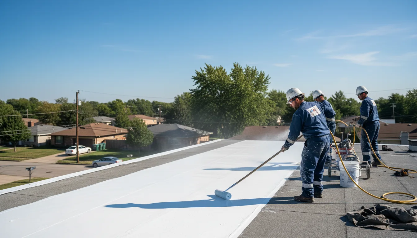 Commercial roof coating in Clover, SC near me